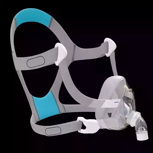 CPAP Oxygen Mask  3D Medical Product Model  Blender Game-Ready