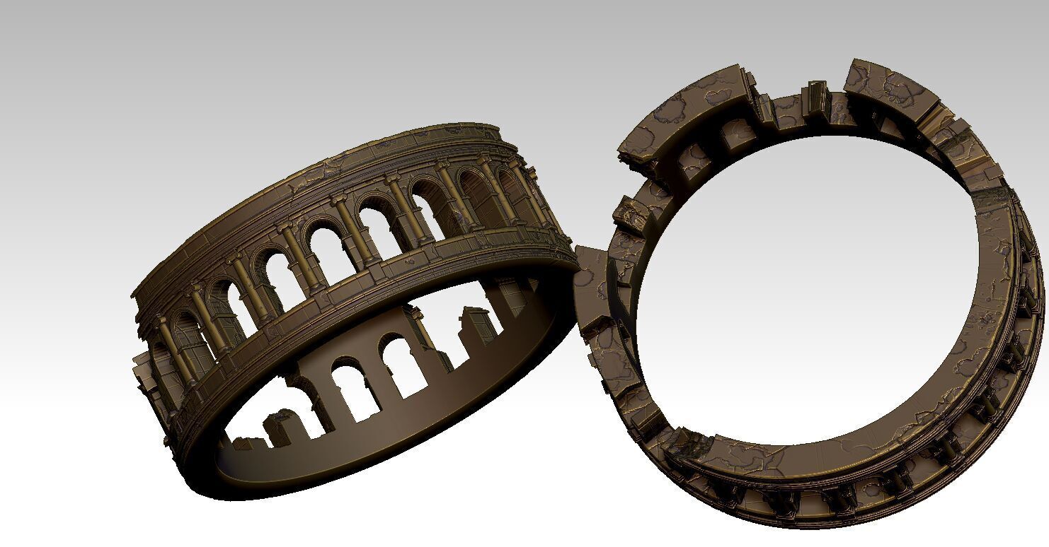 Ring Roman Colosseum 3D print model_13