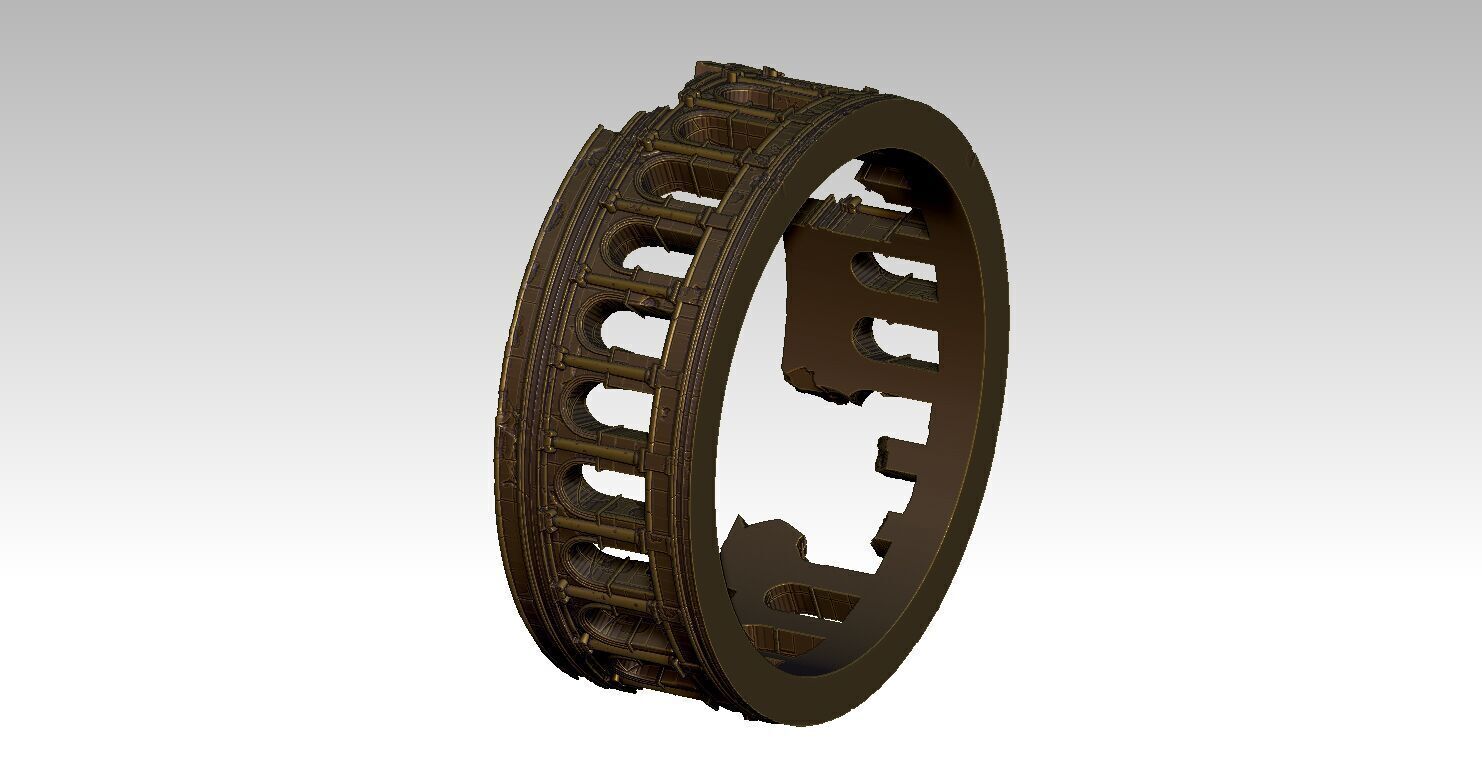 Ring Roman Colosseum 3D print model_10