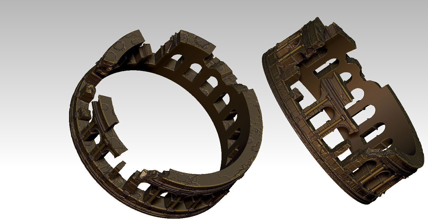 Ring Roman Colosseum 3D print model_5