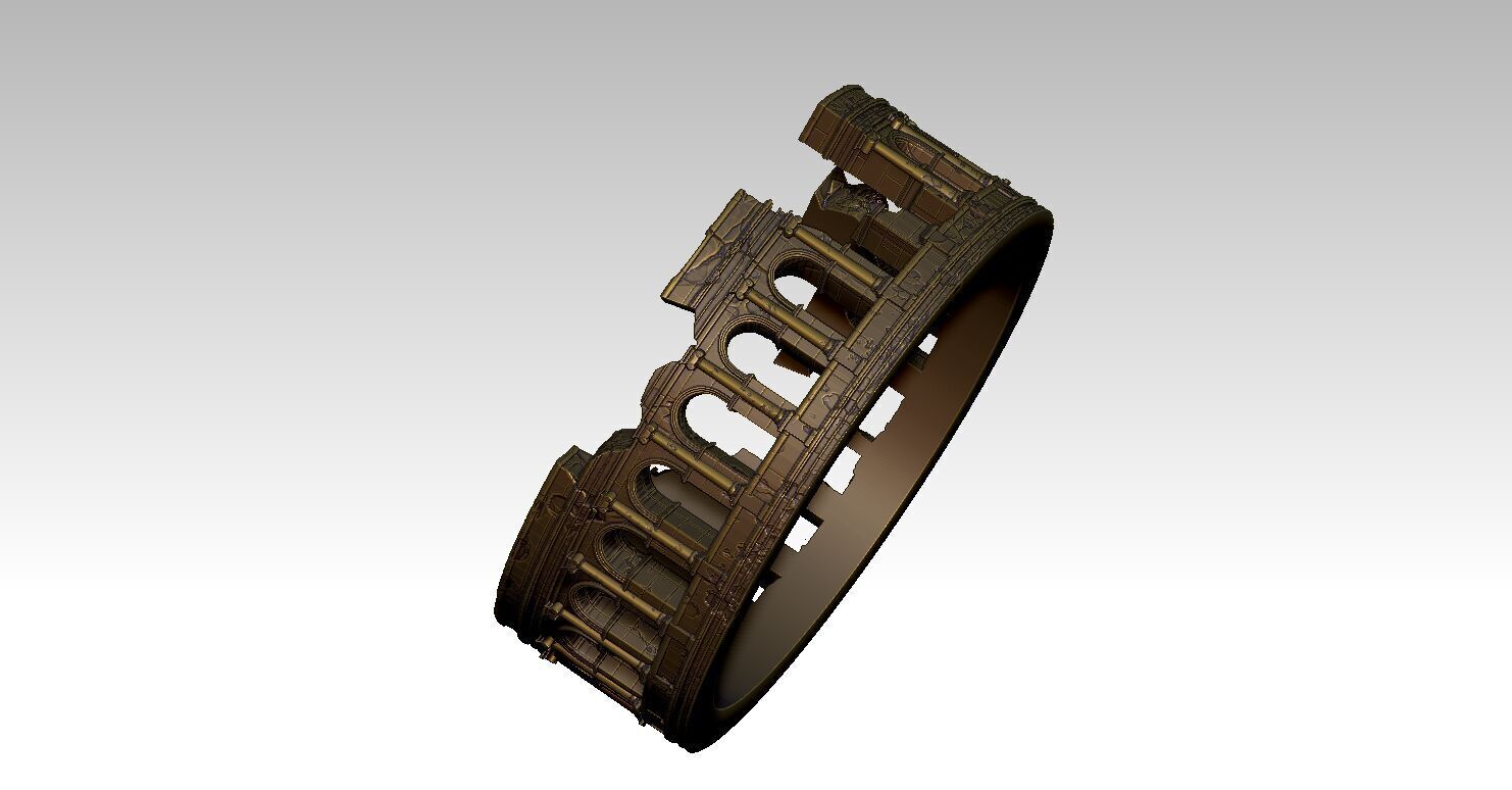 Ring Roman Colosseum 3D print model_8