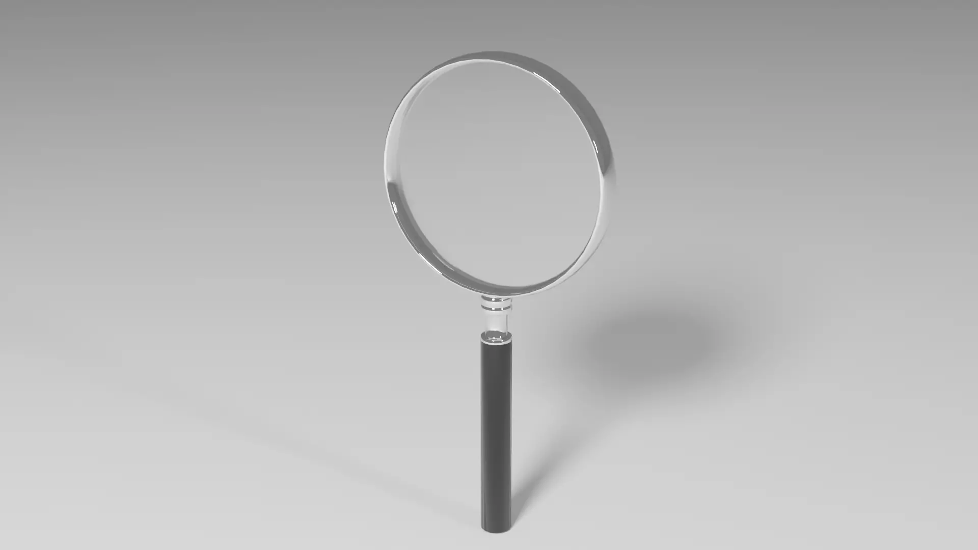 magnifying glass Free low-poly 3D model_0