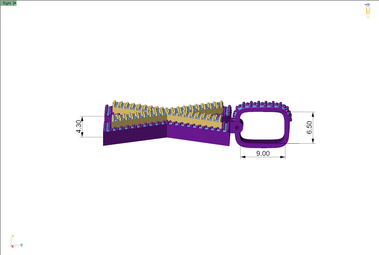 Custom Initial X Letter Diamond Pendant A to Z Alphabet Necklace 3D print model_8