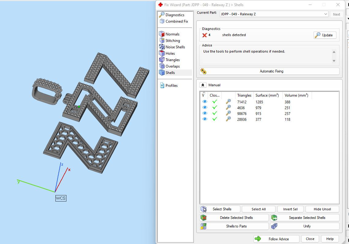Custom Initial Z Letter Diamond Pendant A to Z Alphabet Necklace 3D print model_17