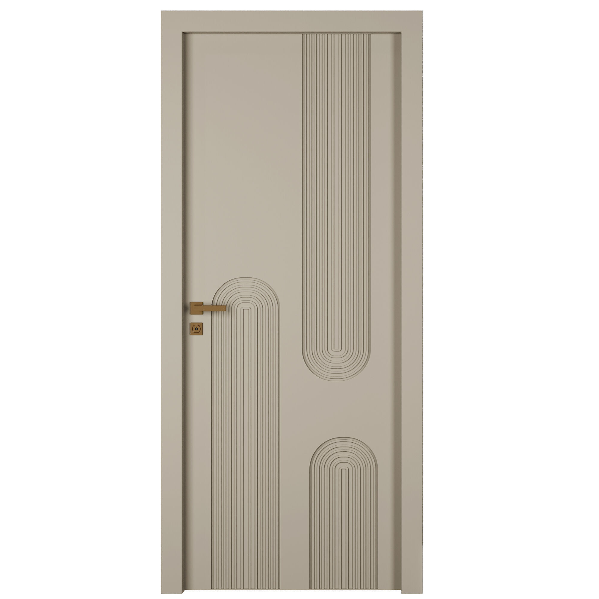 Entrance door set205 3D model_1