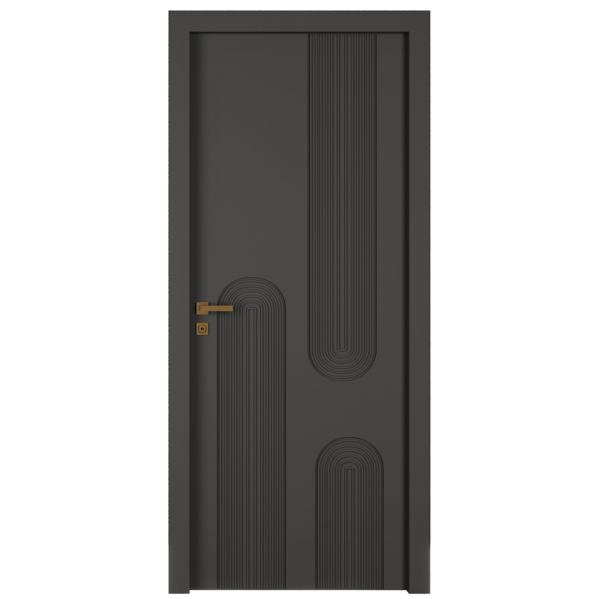 Entrance door set205 3D model_2