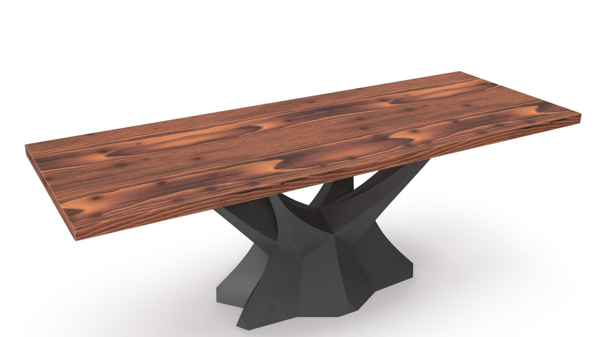 Modern table Low-poly 3D model_7