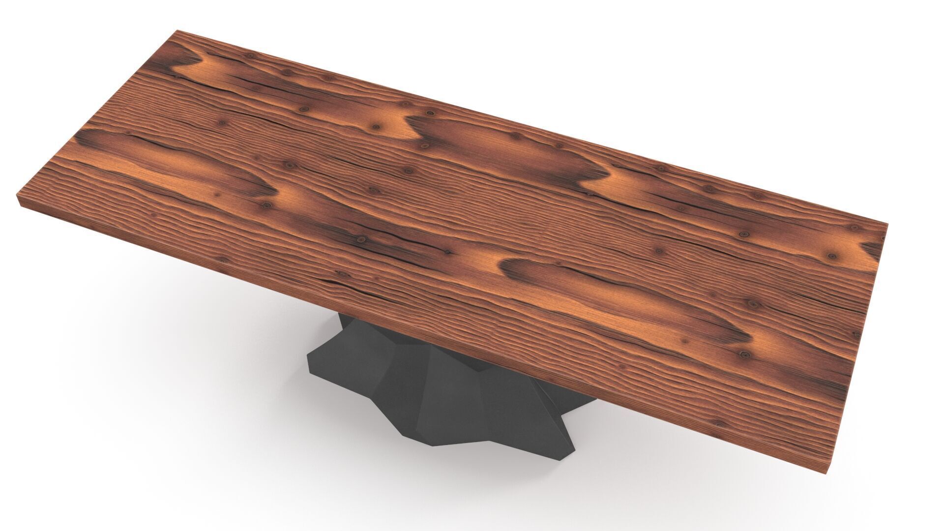 Modern table Low-poly 3D model_5
