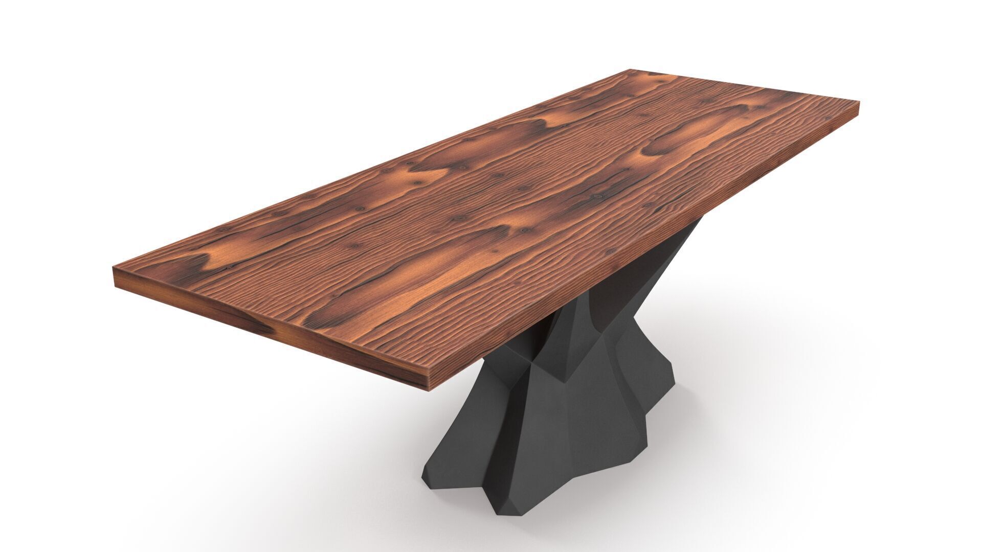 Modern table Low-poly 3D model_2