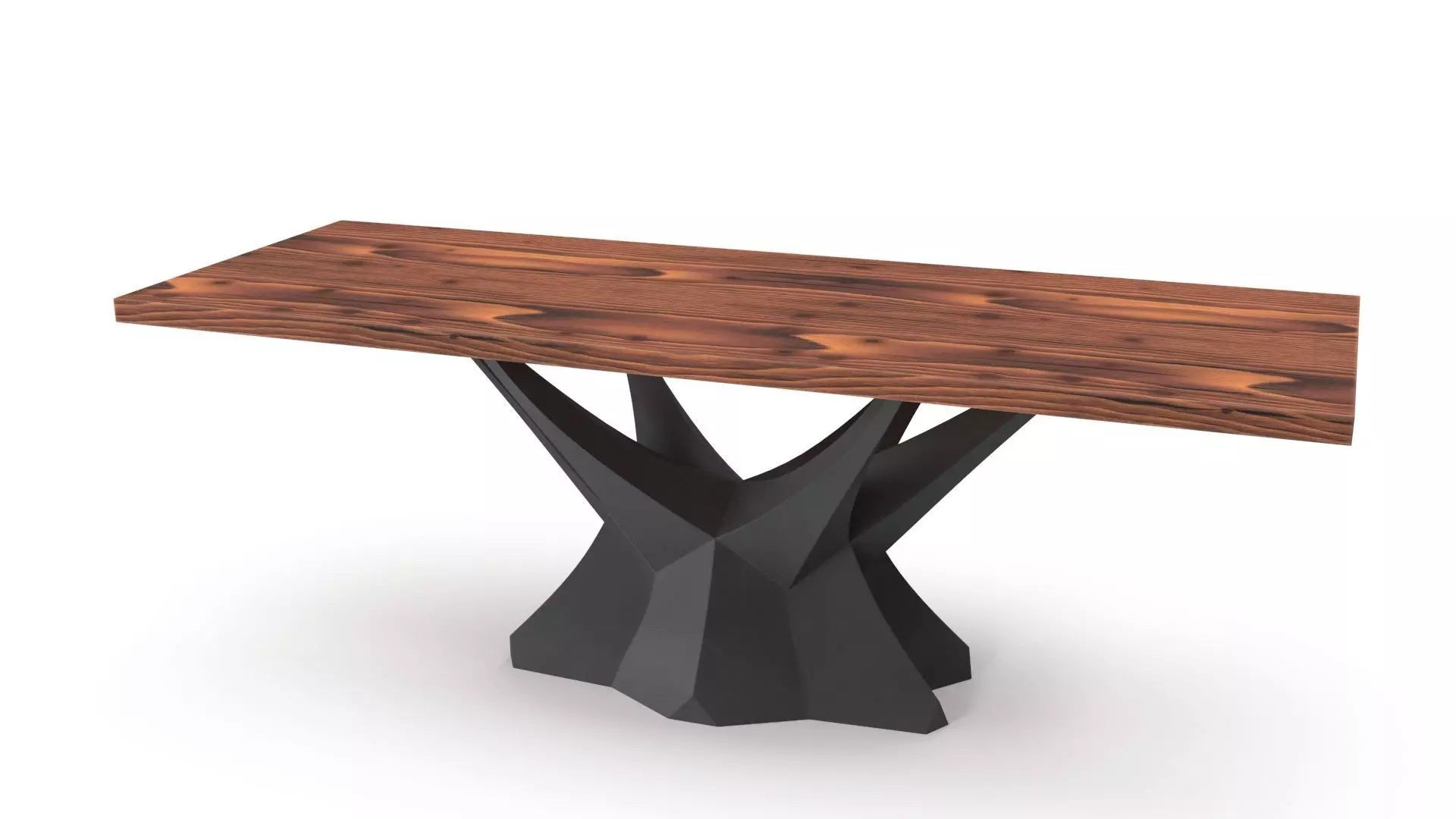 Modern table Low-poly 3D model_0