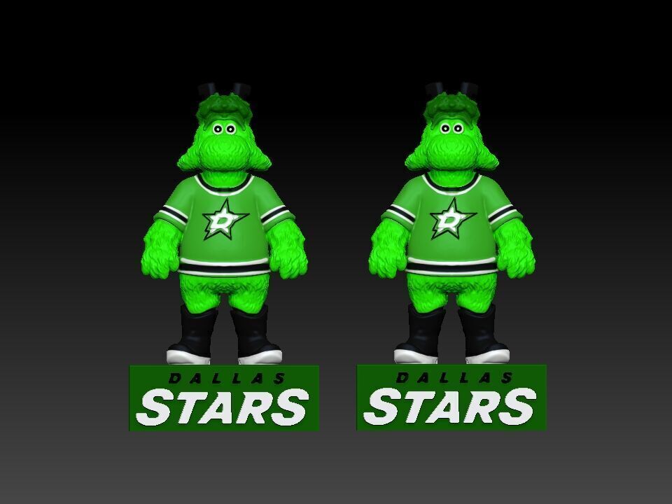 NHL - Dallas Stars - Victor E Green Mascot statue - 3d Print 3D print model_1