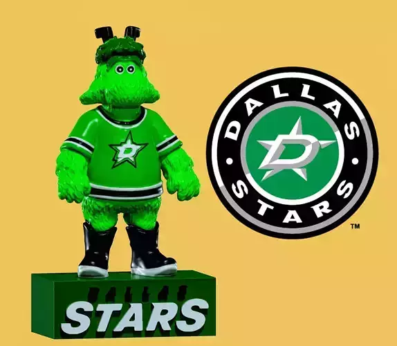 NHL - Dallas Stars - Victor E Green Mascot statue - 3d Print 3D print model