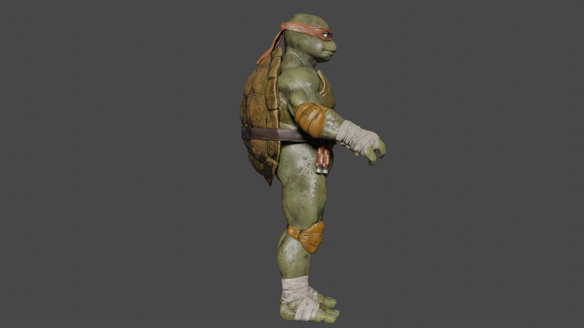 Michelangelo Low-poly 3D model_2