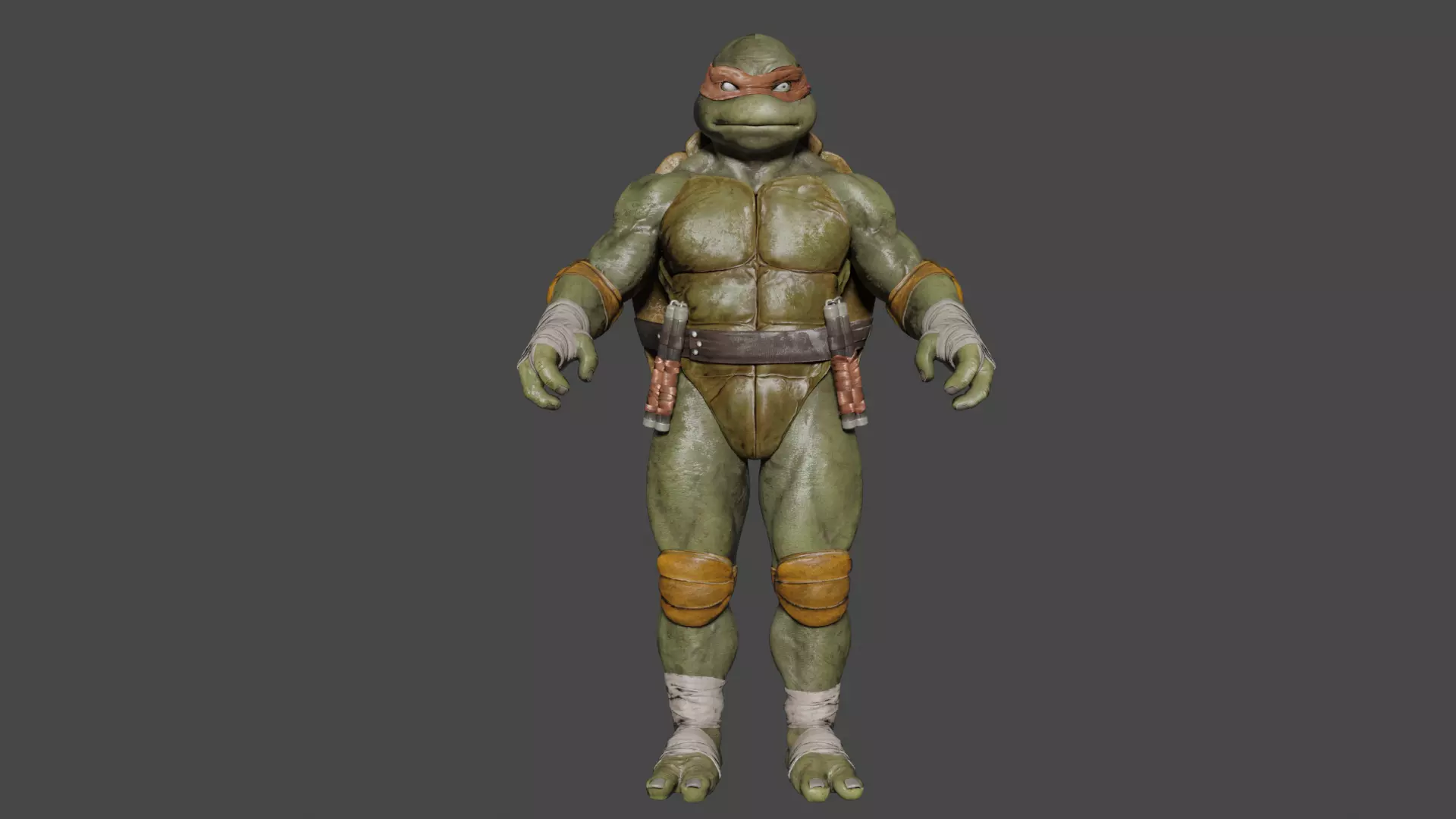 Michelangelo Low-poly 3D model_0