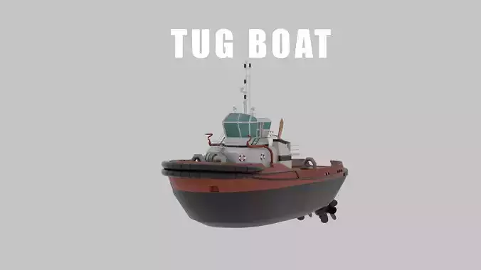 Tug Boat 3D model