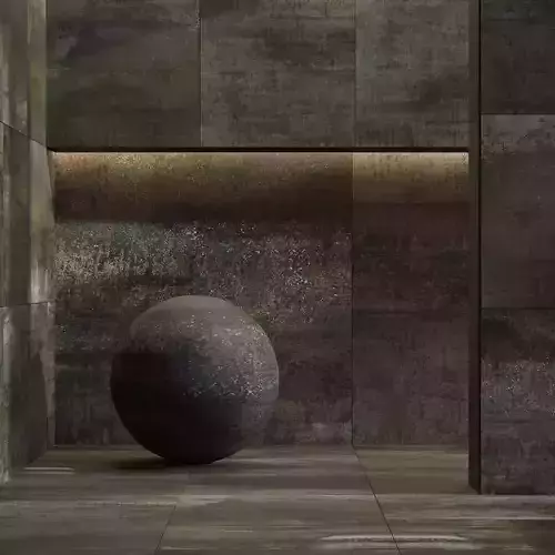 Corten tile set 40 - Metal Corten Natural