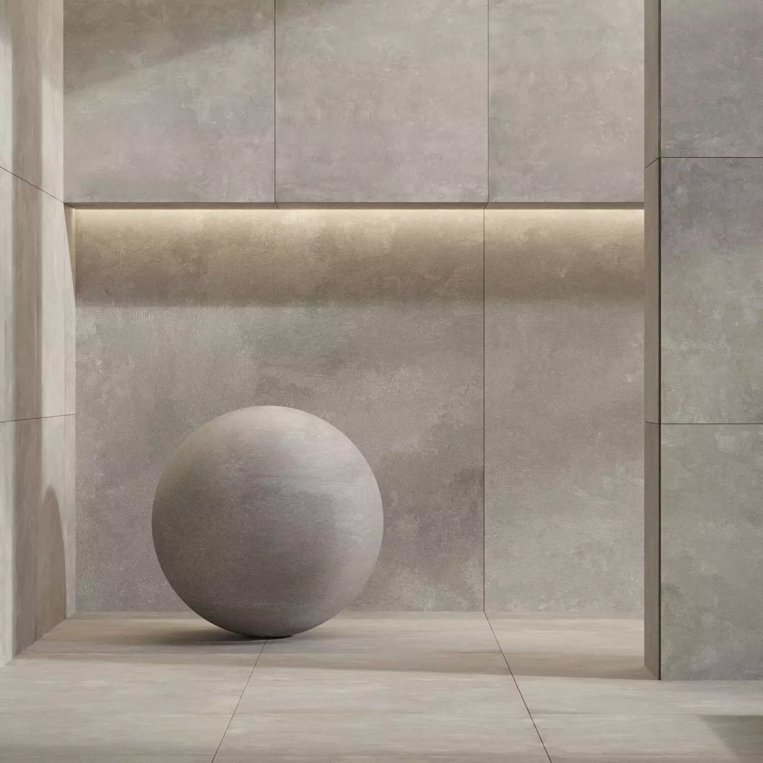 Stone tile set 21 - Aged Concrete Gray Natural Texture_0