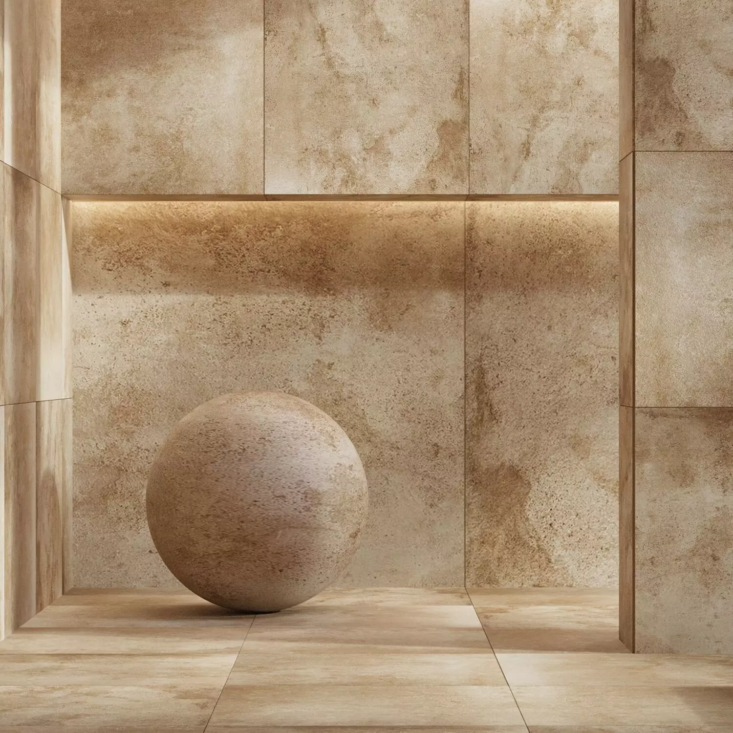 Stone tile set 12 -  Terracina Umber - Terracotta Texture_0