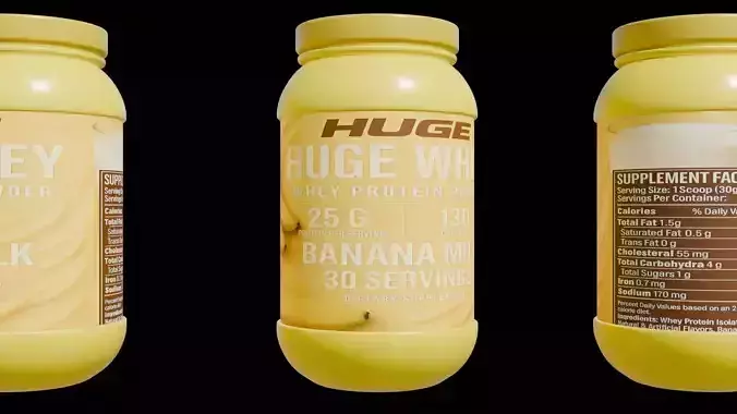 Protein powder container