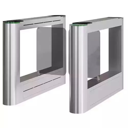 High-speed turnstile with swing doors