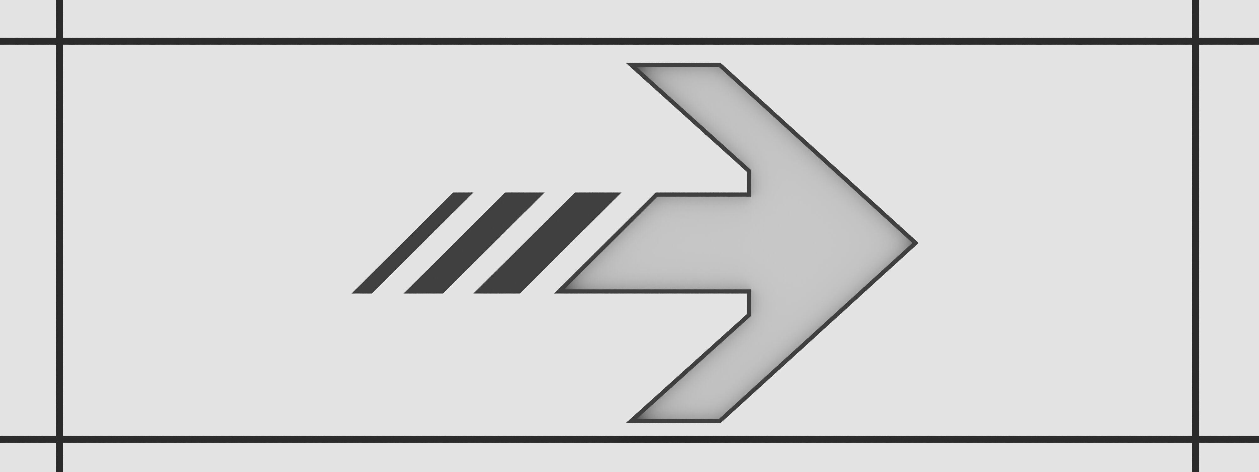 Collection of arrow Low-poly 3D model_10