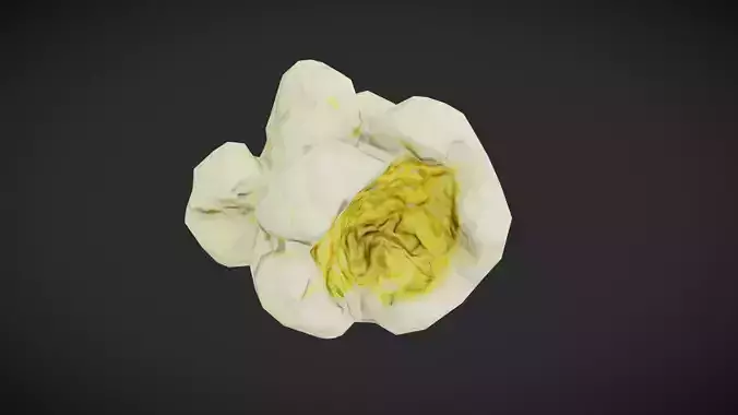 Popcorn Low-poly 3D model