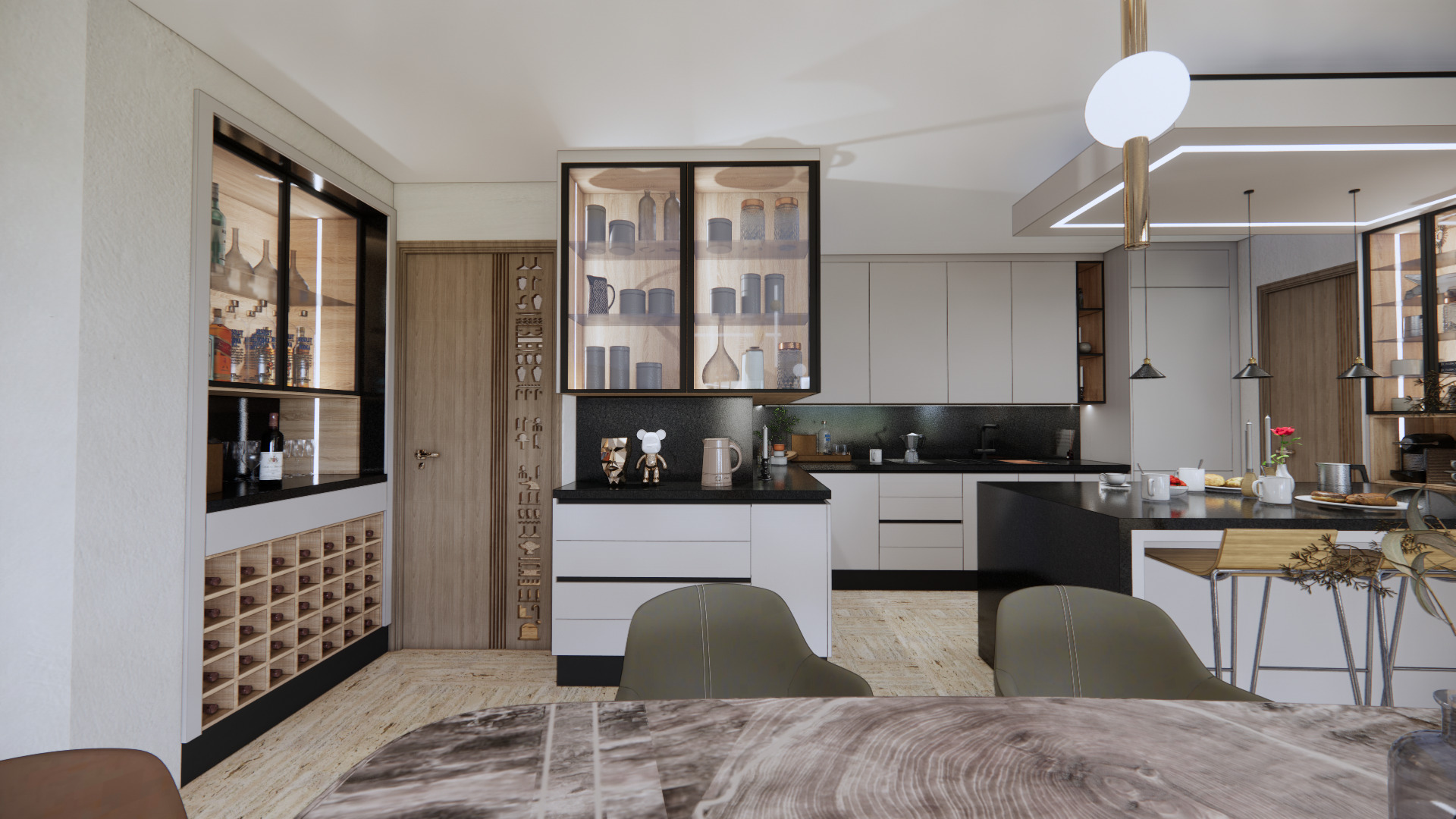 Modern Kitchen 3D Model 3D model_3