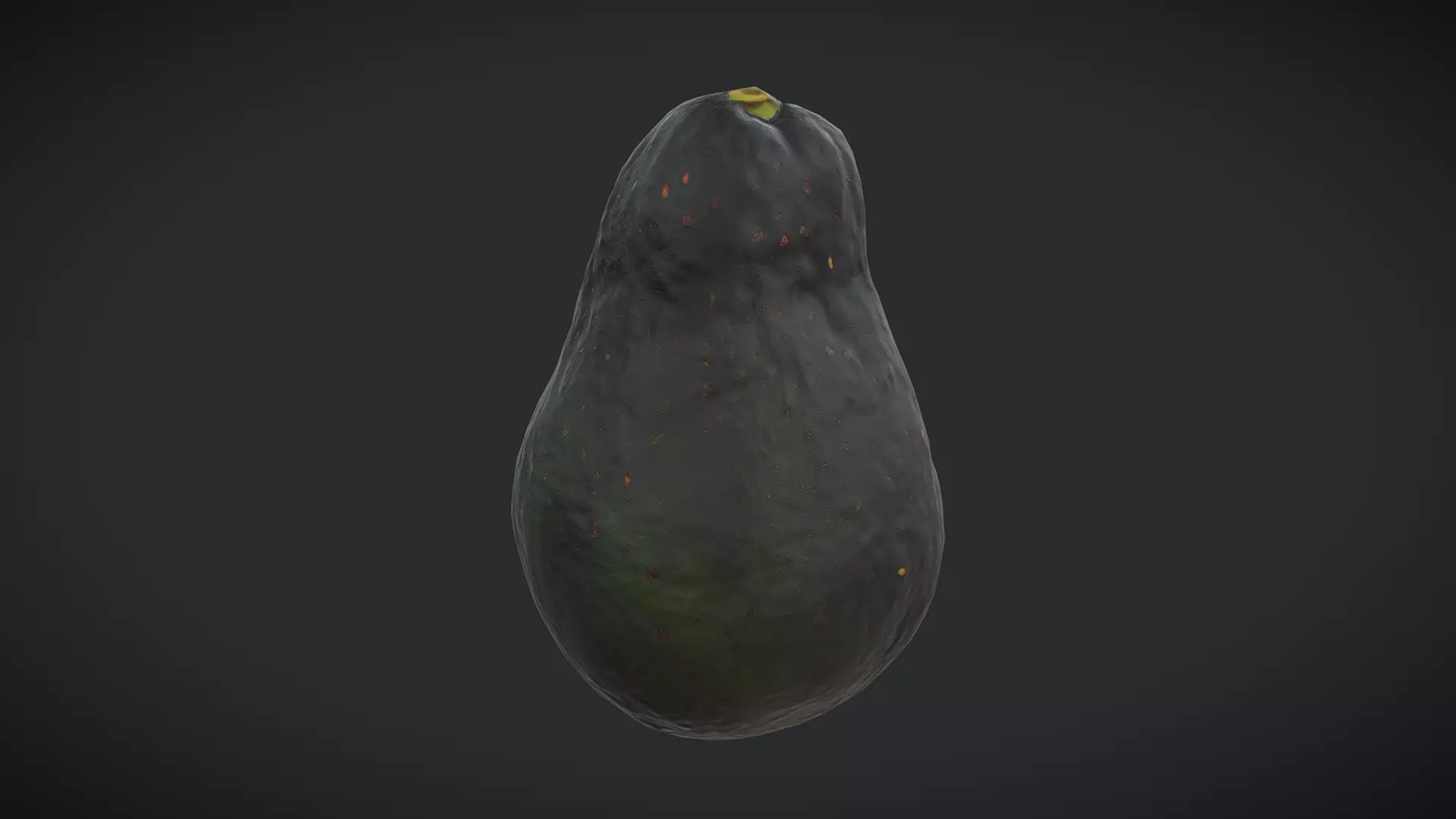 Avocado Low-poly 3D model_0