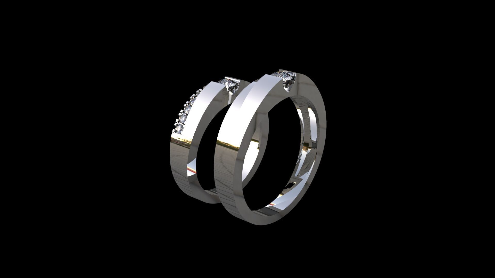 wedding band Free 3D print model_1