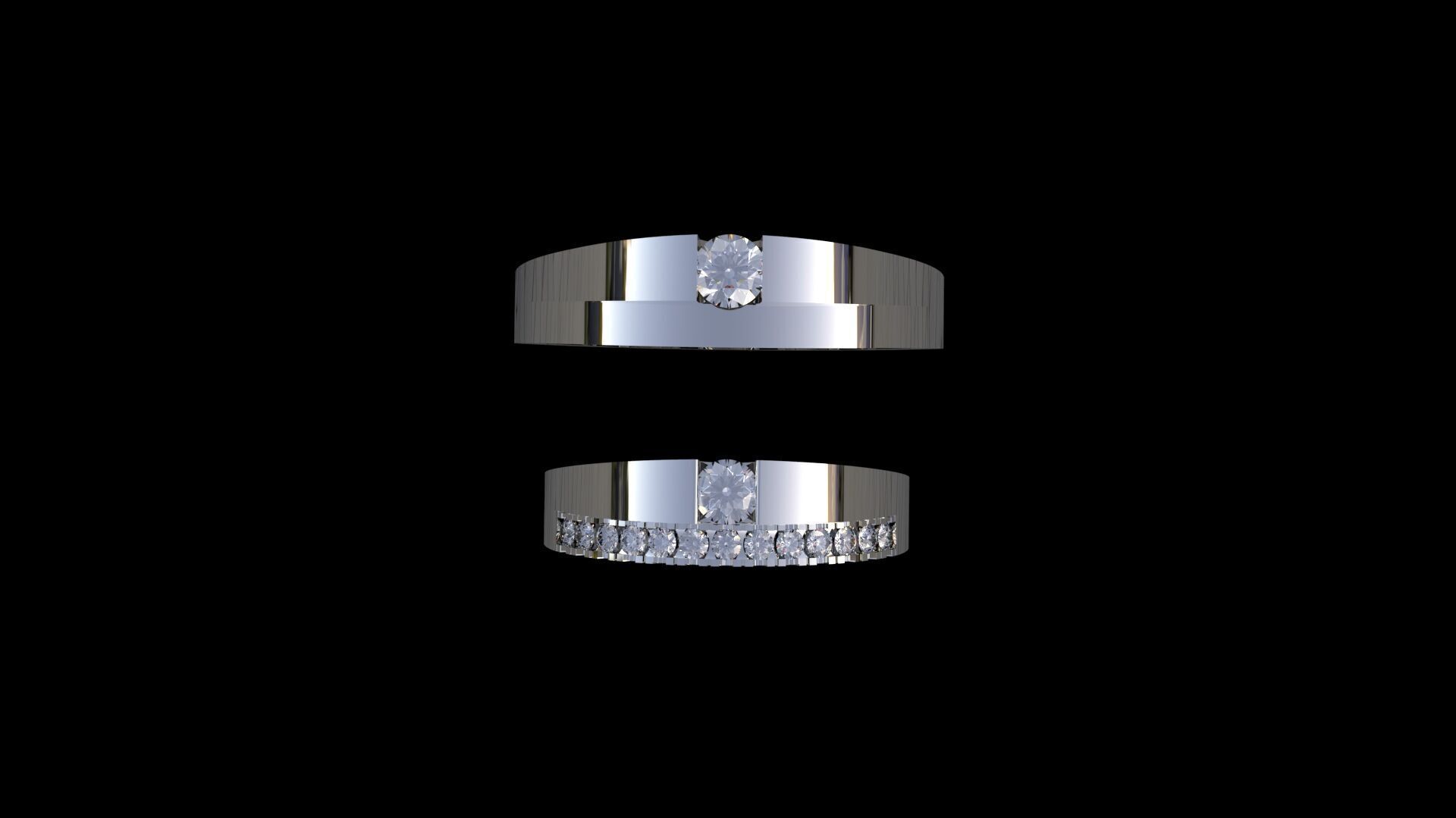 wedding band Free 3D print model_2