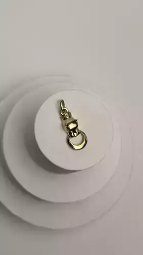 Tiffany  Gold lock pendant