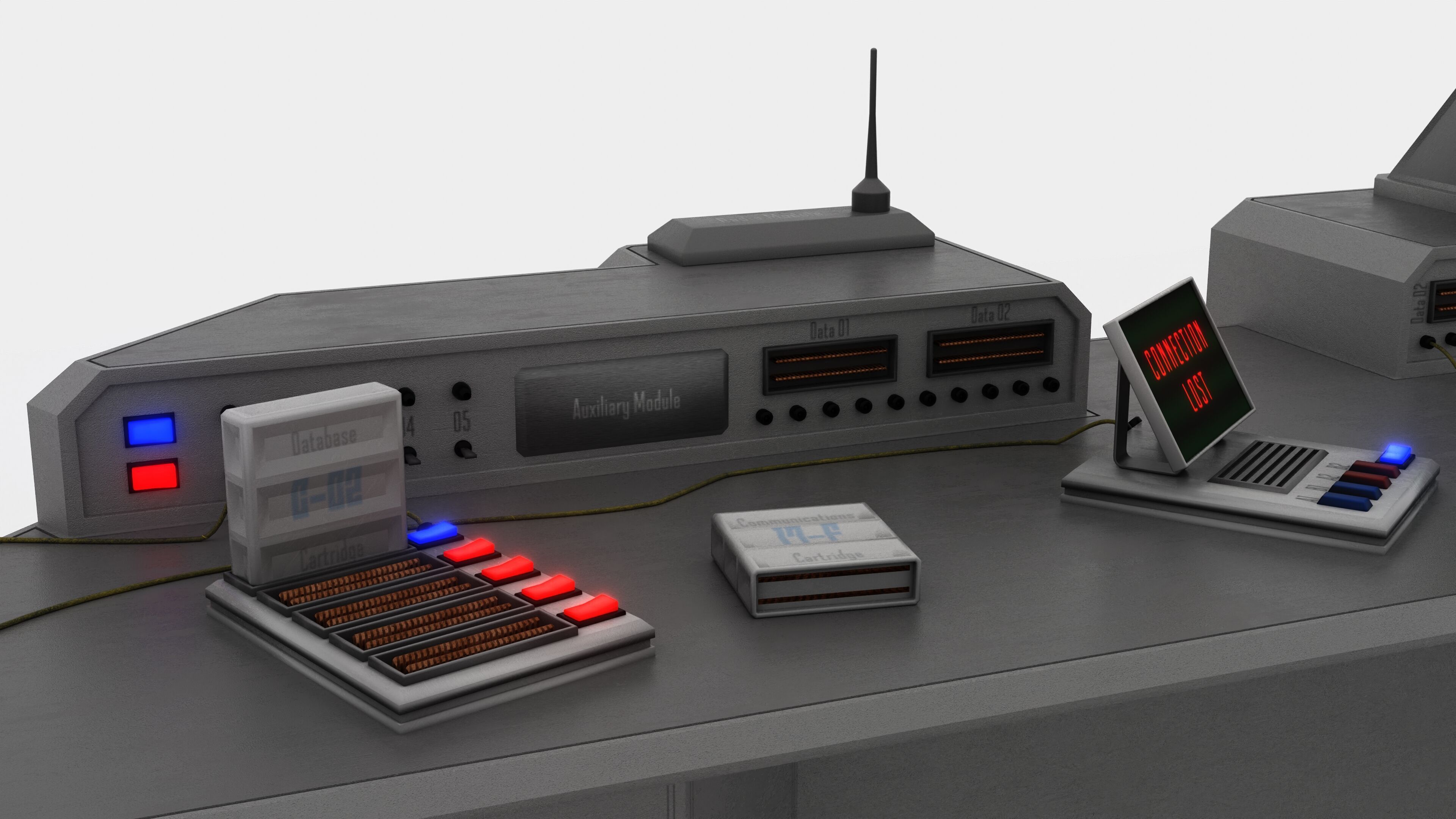 DataOps desk 3D model_3