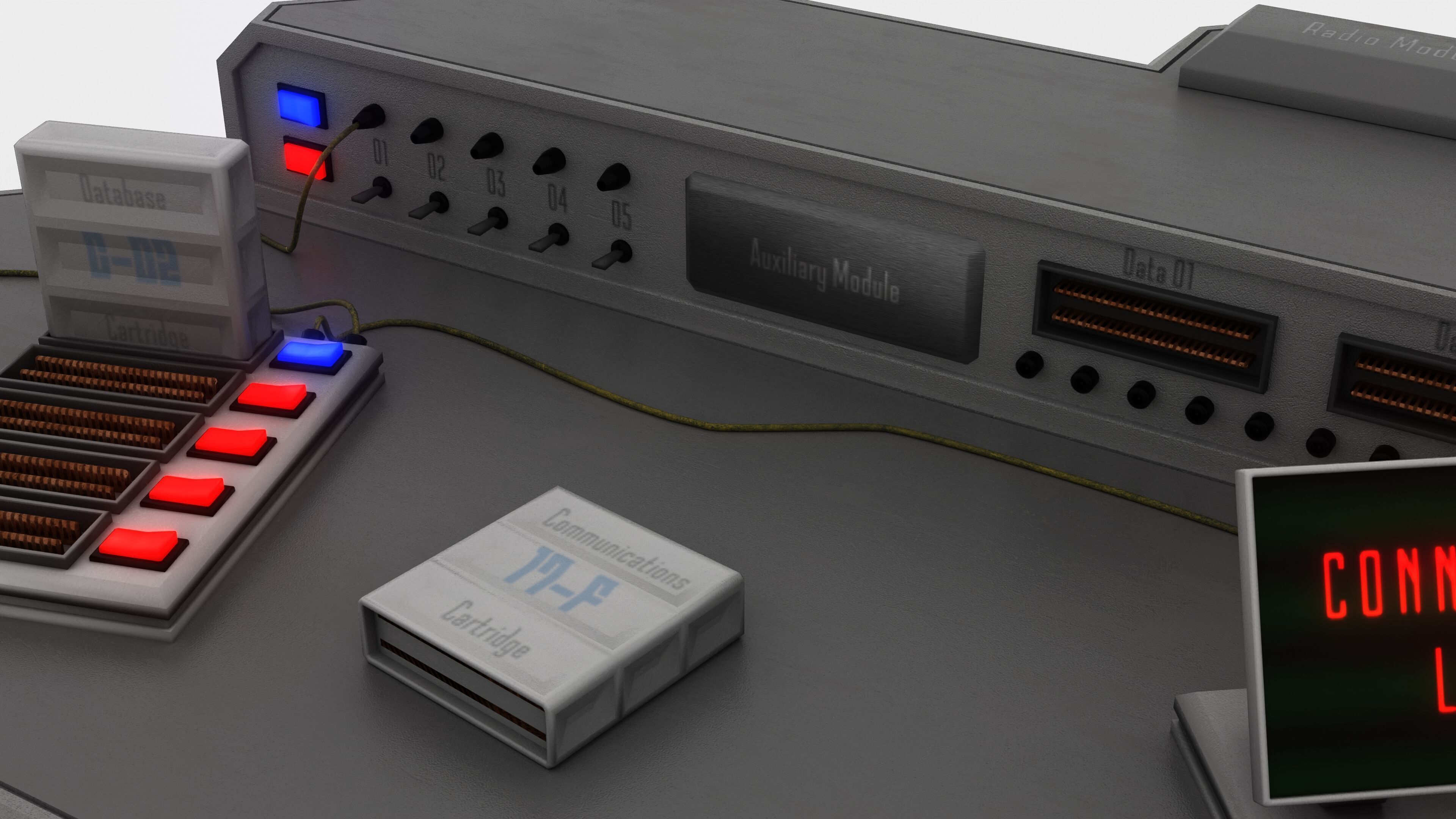 DataOps desk 3D model_6