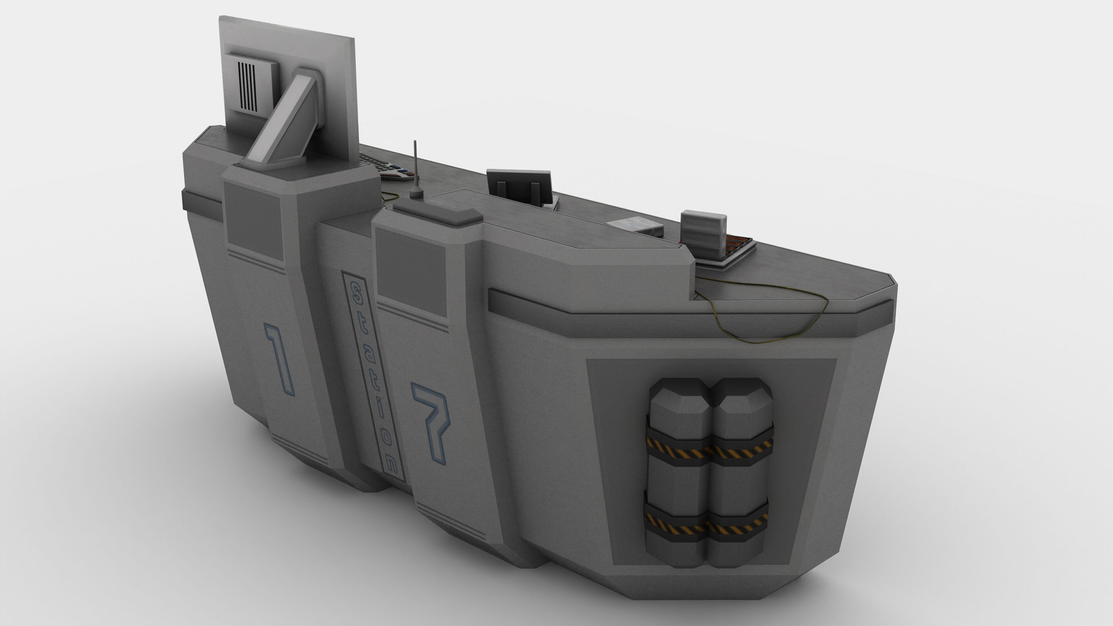 DataOps desk 3D model_2