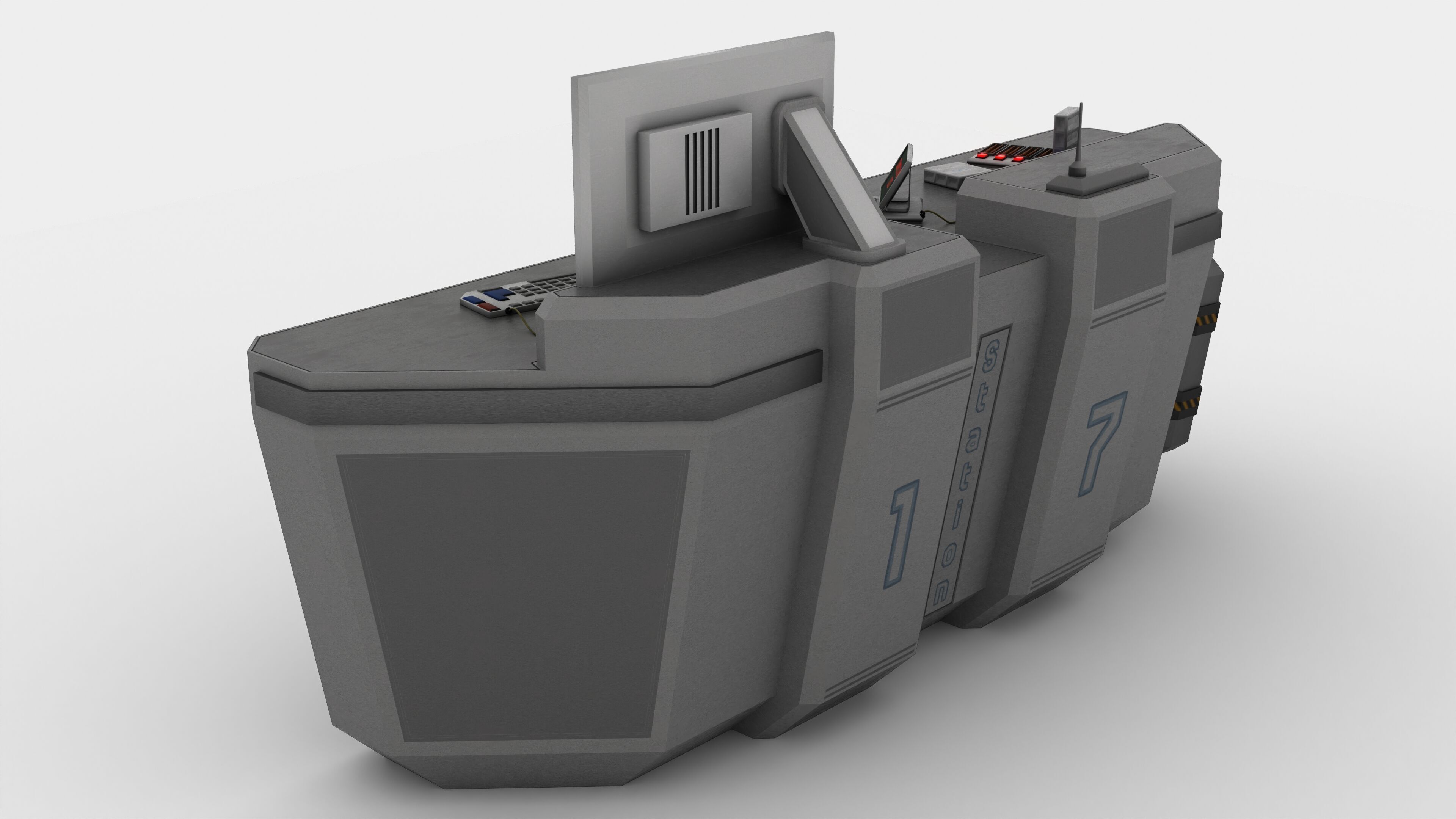 DataOps desk 3D model_1