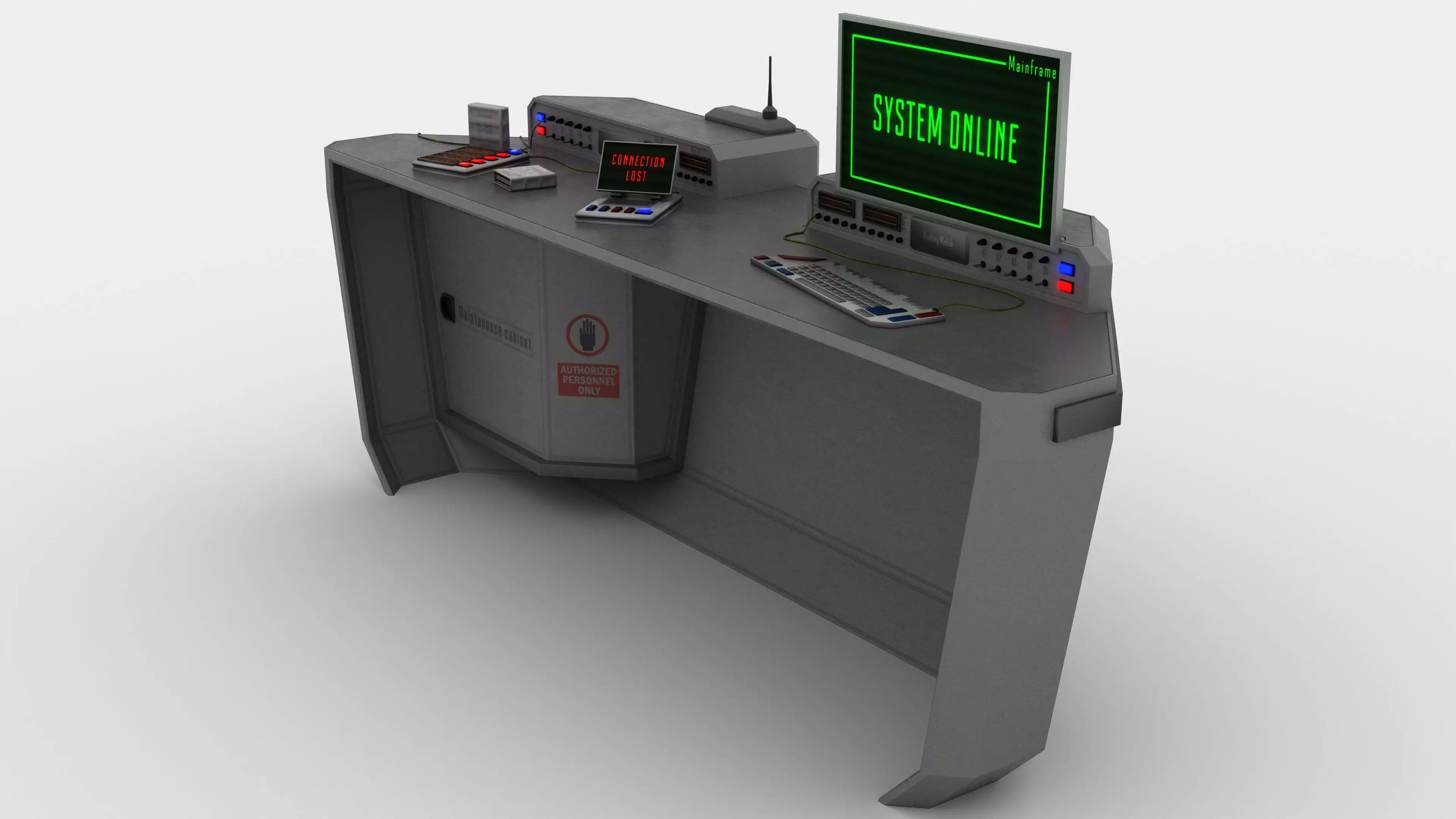 DataOps desk 3D model_0