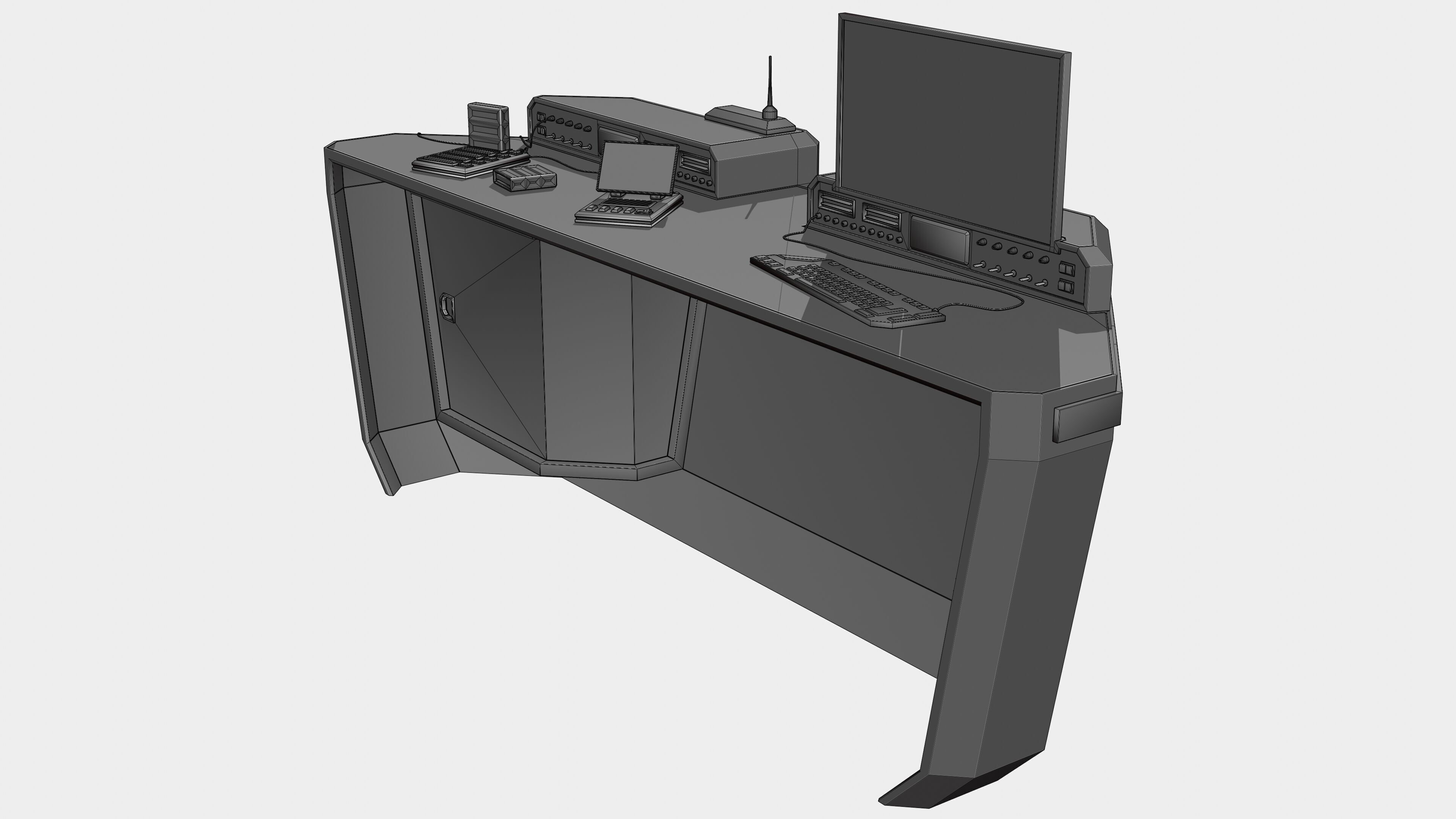DataOps desk 3D model_8
