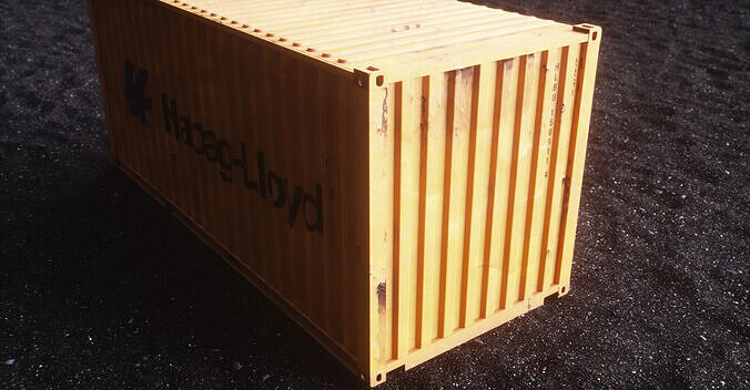 20 ft Shipping Containers Low-poly 3D model 5