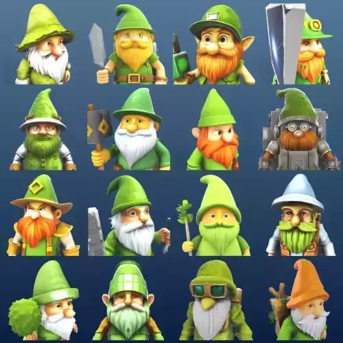 Garden Gnome Character Collection - Premium 3D Print-Ready 3D print model