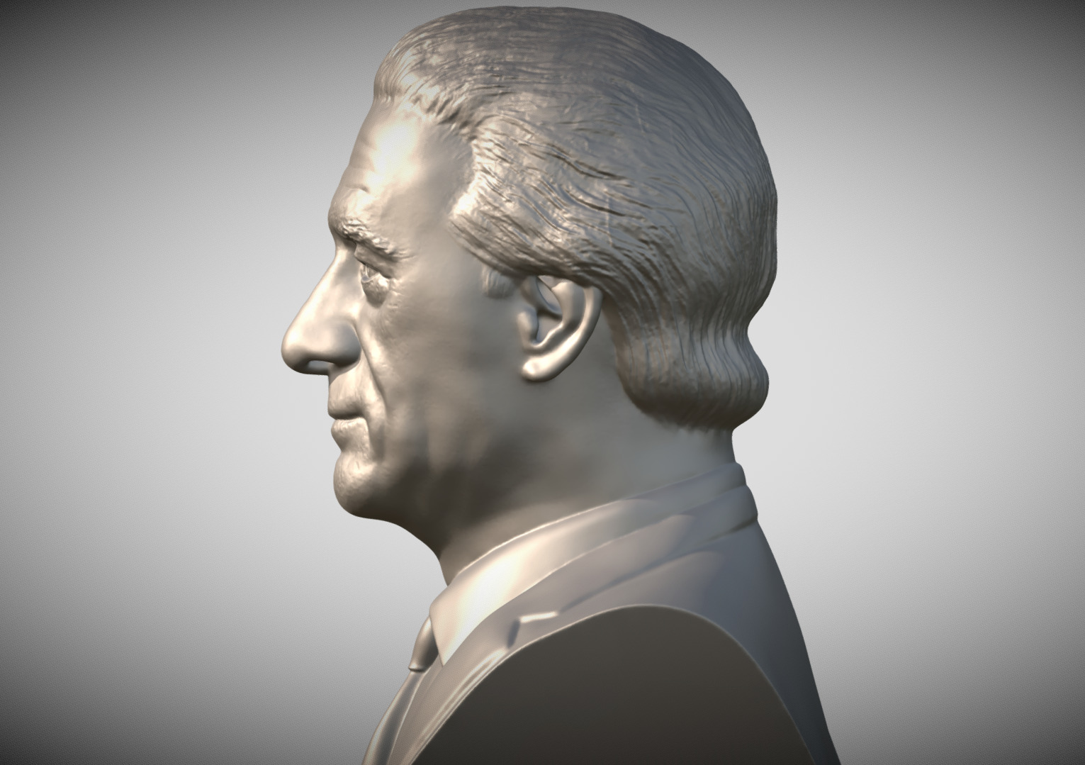 Robert De Niro bust 3D print model_3
