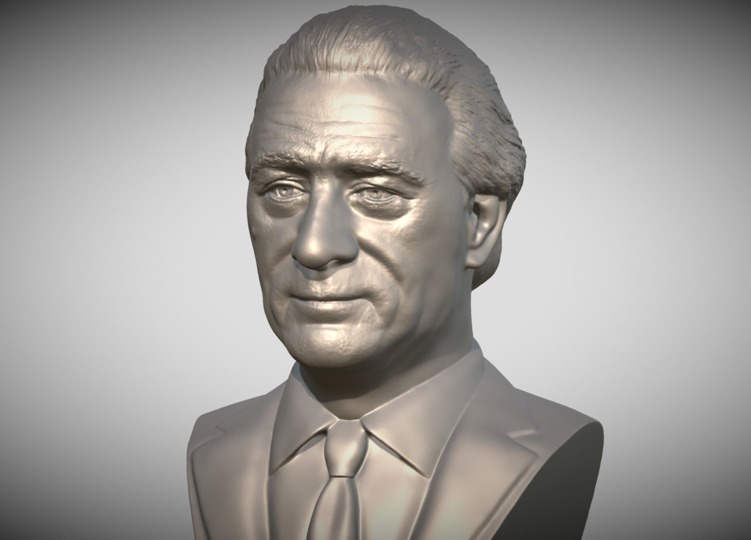 Robert De Niro bust 3D print model_1