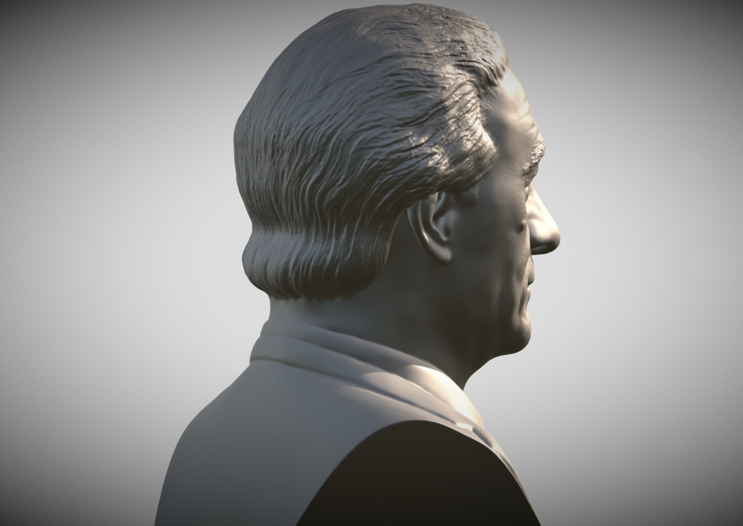 Robert De Niro bust 3D print model_5