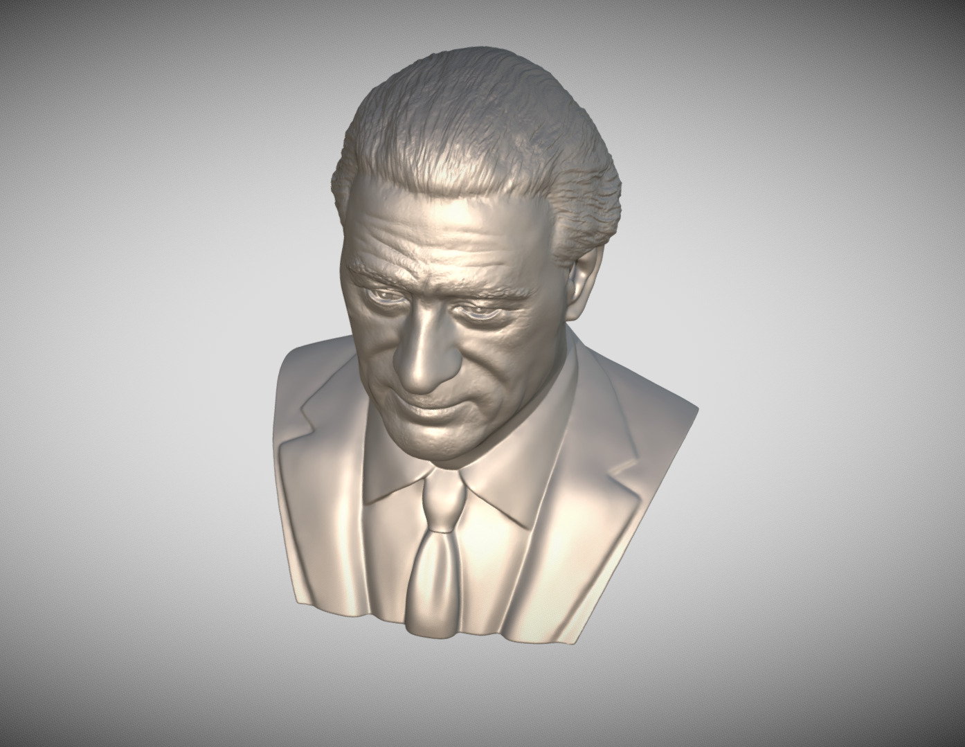 Robert De Niro bust 3D print model_11