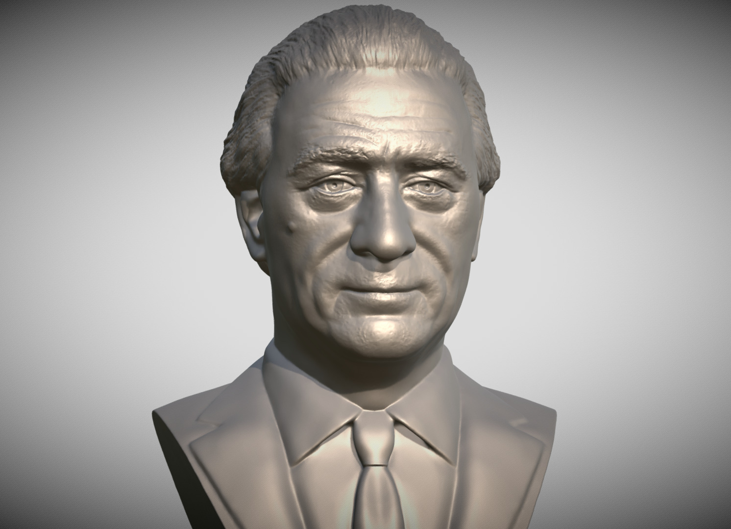 Robert De Niro bust 3D print model_9