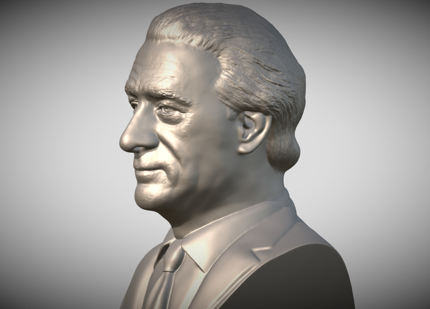 Robert De Niro bust 3D print model_2
