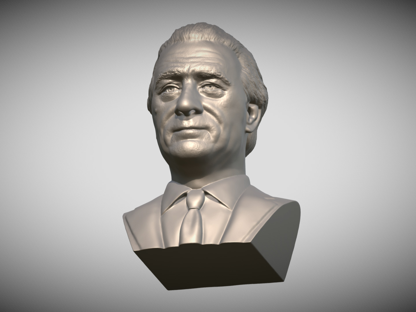 Robert De Niro bust 3D print model_13