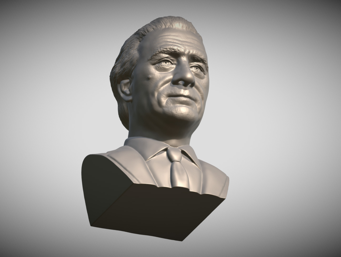 Robert De Niro bust 3D print model_12
