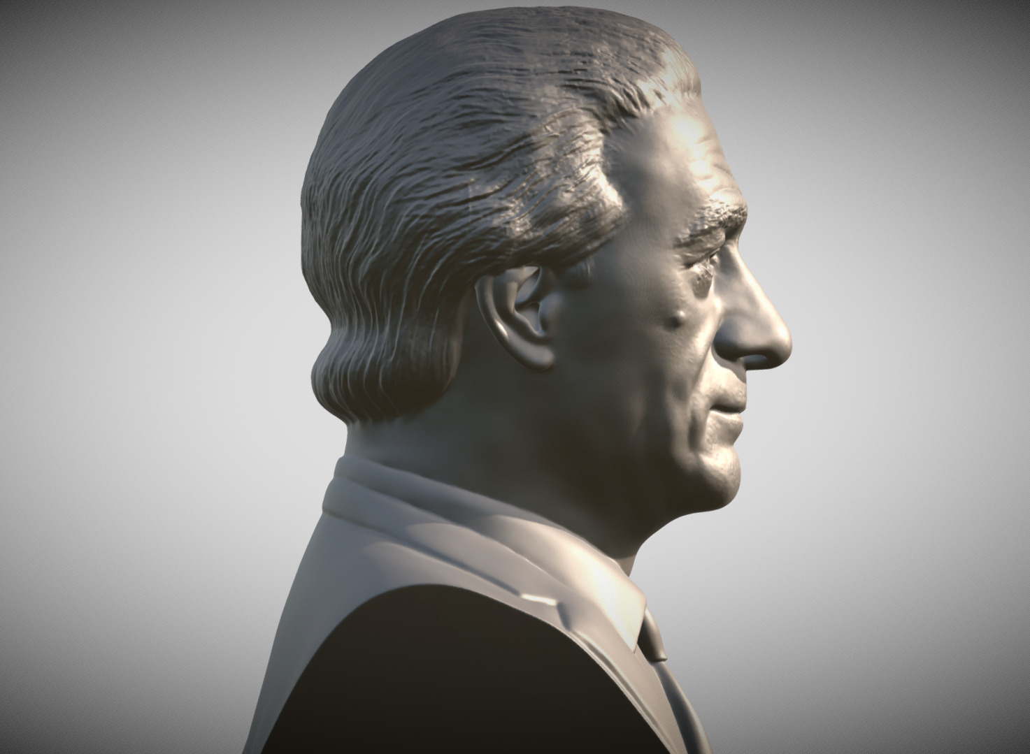 Robert De Niro bust 3D print model_6