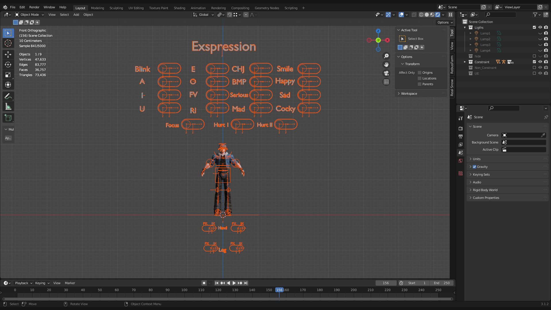 Stylized Male Fighting Character - Lucien Low-poly 3D model_22