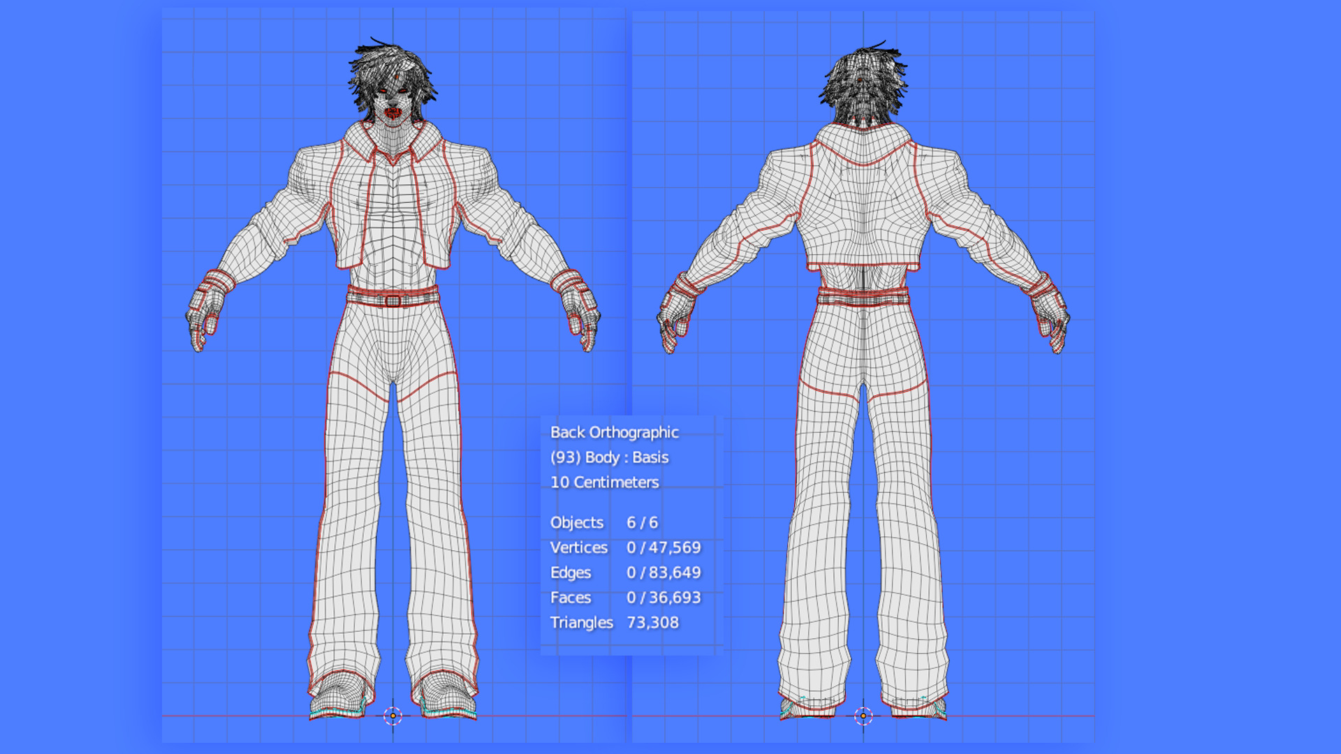 Stylized Male Fighting Character - Lucien Low-poly 3D model_21